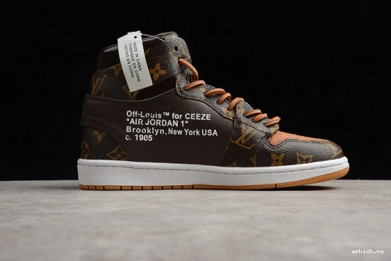 Rep EP 1 AQ0818-158 AIR JORDAN O-W -LouiV CASE) (WITH AQ0818-158 0108